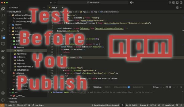 How to Build an NPM package and Test it before publishing