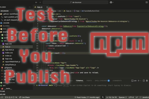 How to Build an NPM package and Test it before publishing